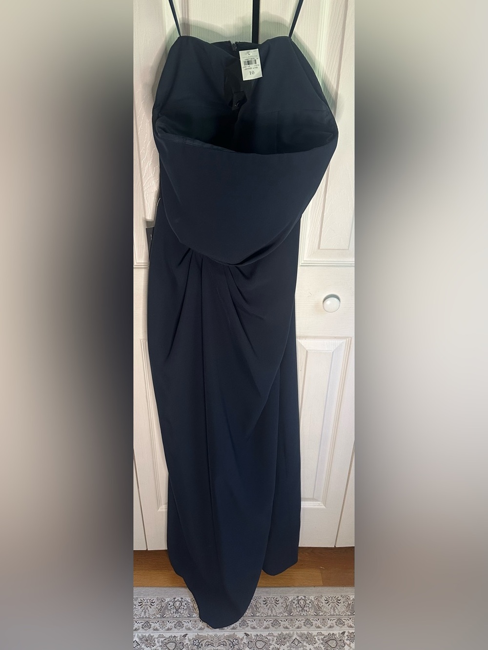 Ann Taylor Black Strapless Maxi Gown